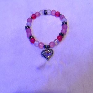 Pink Bracelet w/charm